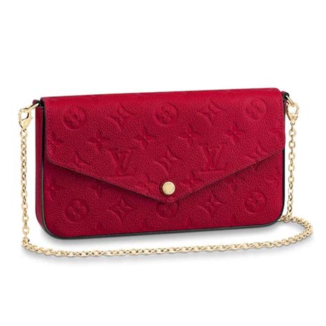 lv red envelopes|Félicie Pochette Monogram Empreinte Leather.